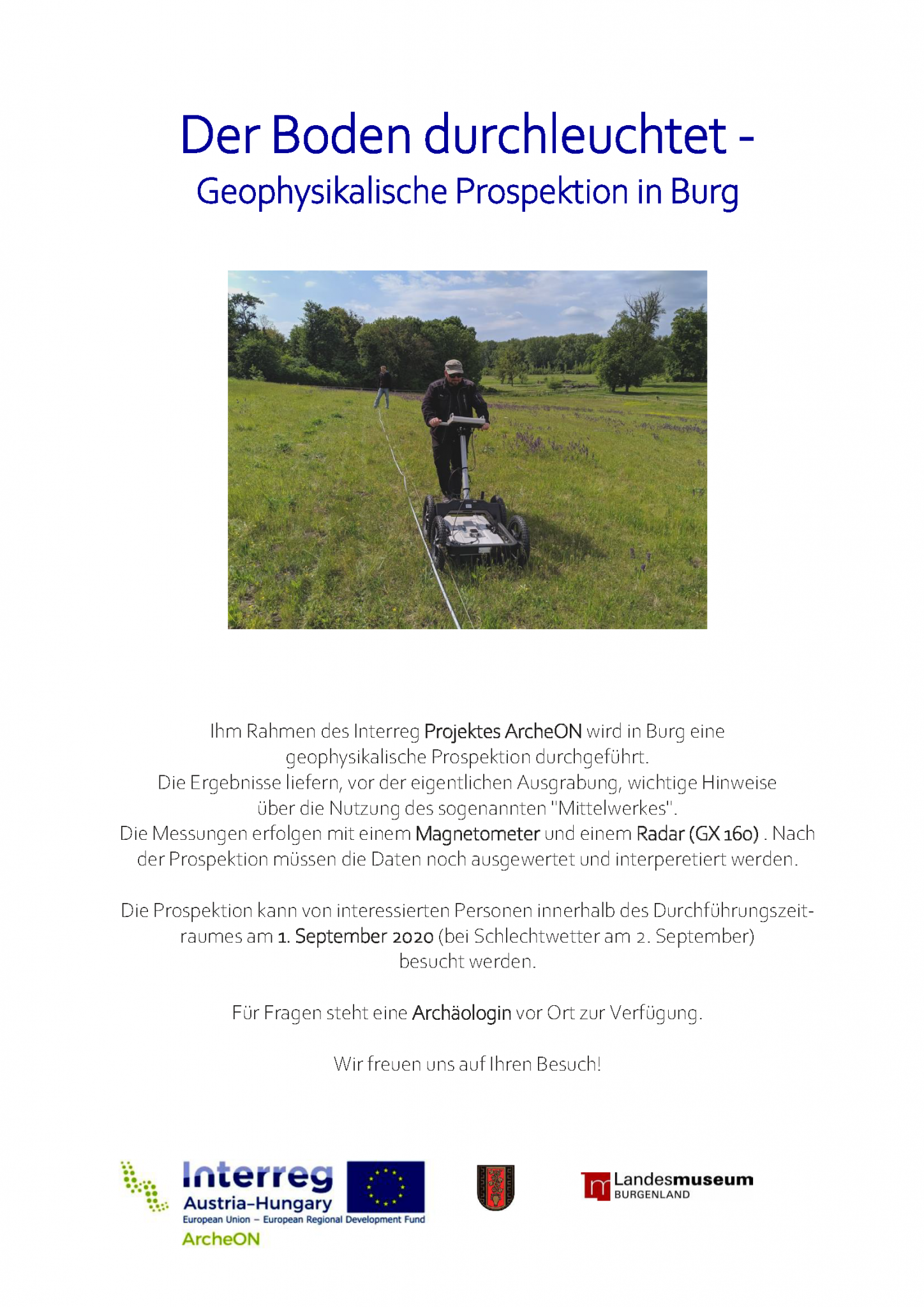 Der Boden durchleuchtet Geophysikalische Prospektion in Burg Gemeinde